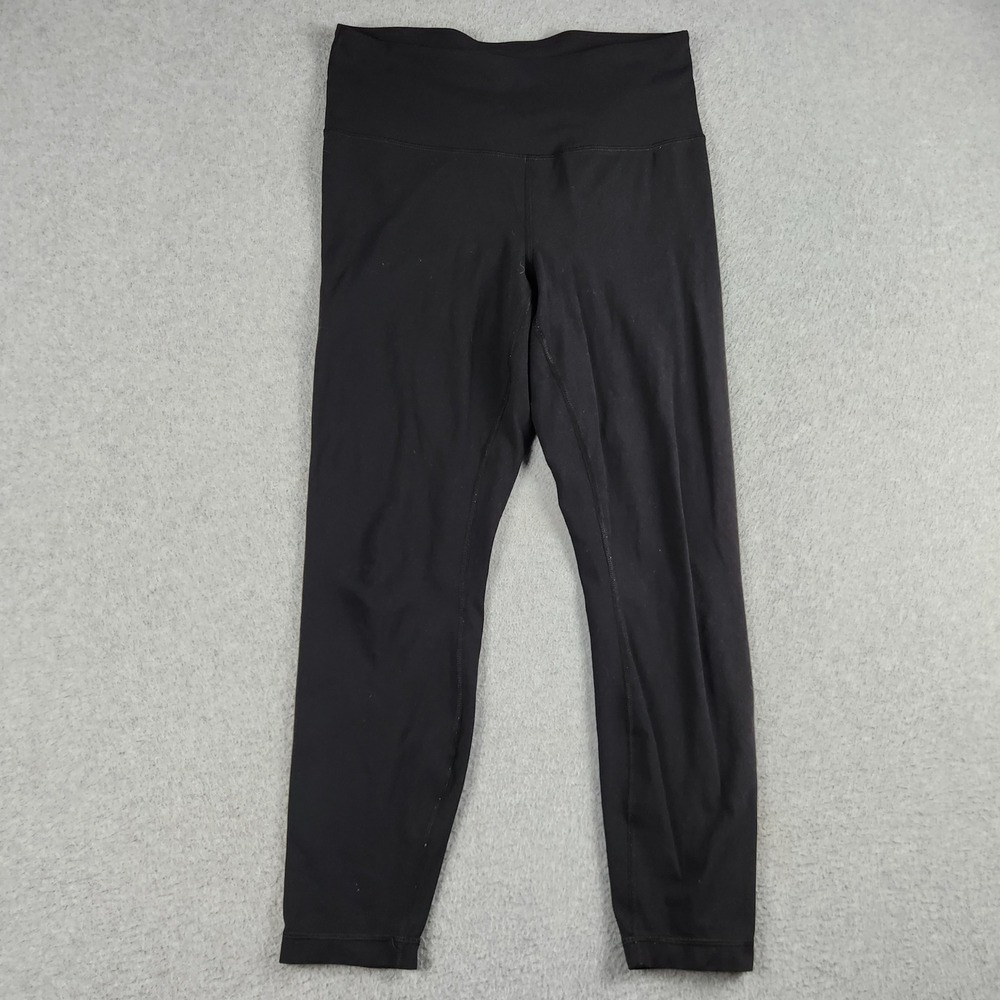 Yogalicious Leggings Womens Large Black High Waist Athletic Yoga Gym Workout